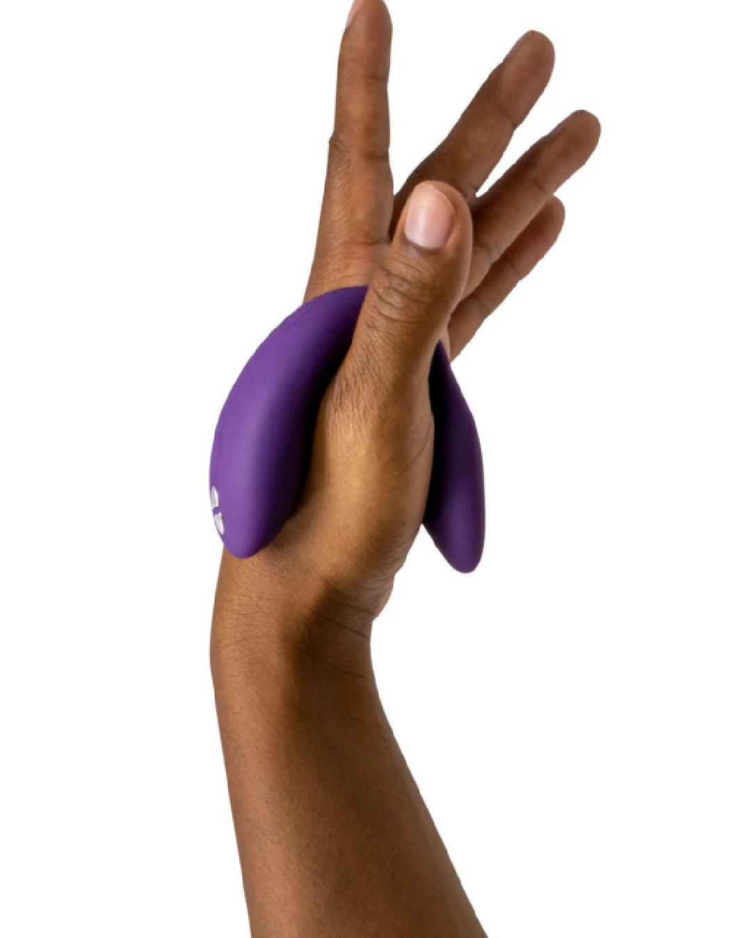 We-Vibe Chorus Remote & App Controlled Couples' Vibrator - Purple held in a hand