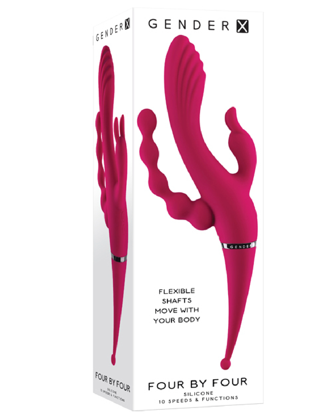 Four By Four Quadruple Stimulation Vibrator product box