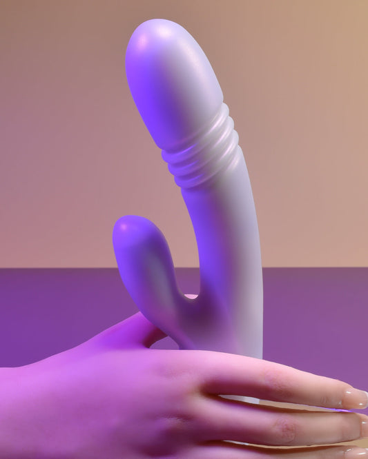 Playboy Bumping Bunny Heating Thrusting Silicone Rabbit Vibrator
