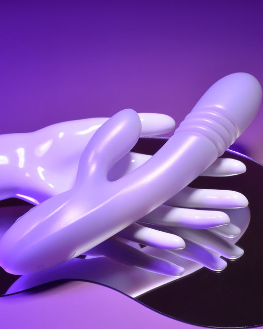 Playboy Bumping Bunny Heating Thrusting Silicone Rabbit Vibrator
