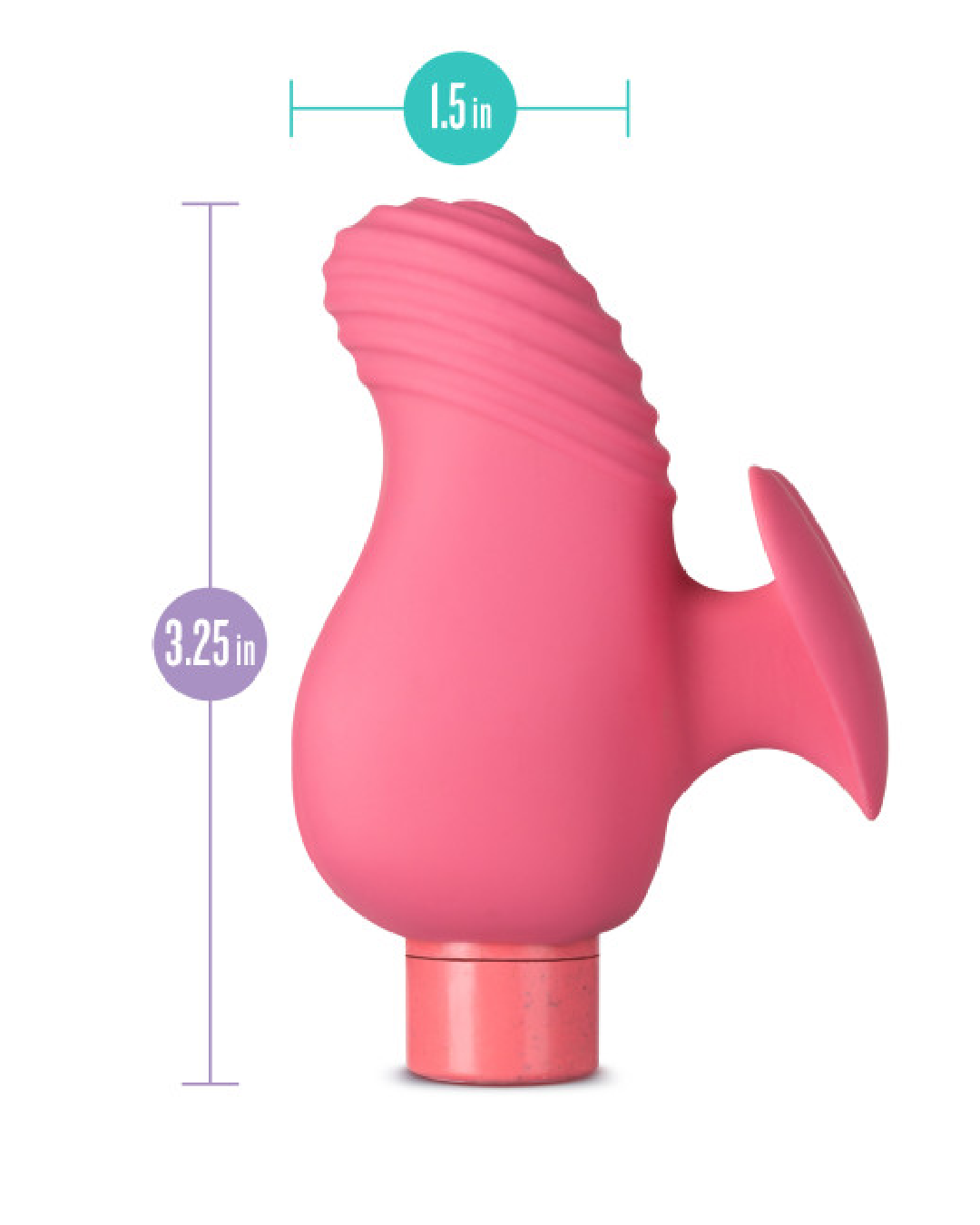 Gaia Eco Love Powerful Bullet with Texture Sleeve & Finger Grip - Pink