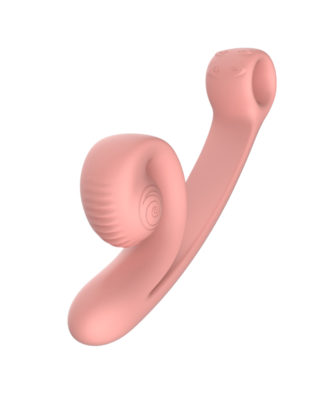 Snail Vibe Curve Ultra Powerful 2 Motor Dual Stimulating Vibrator - Peach