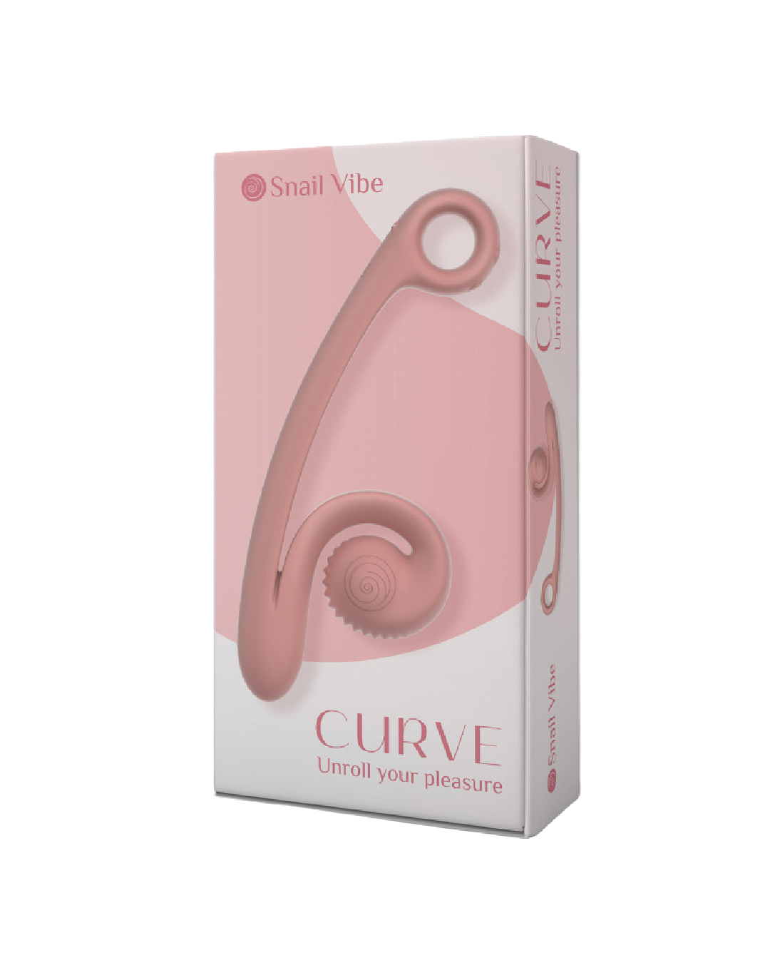 Snail Vibe Curve Ultra Powerful 2 Motor Dual Stimulating Vibrator - Peach