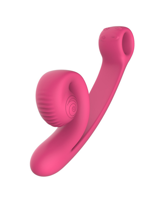 Snail Vibe Curve Ultra Powerful 2 Motor Dual Stimulating Vibrator - Pink