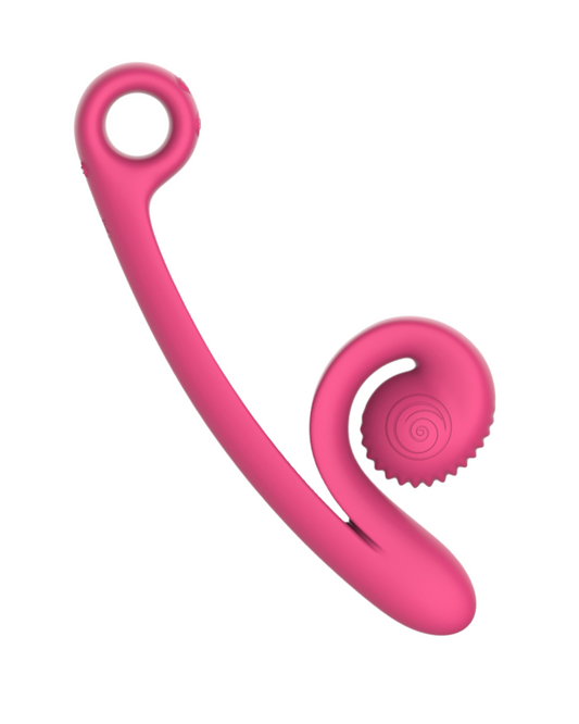 Snail Vibe Curve Ultra Powerful 2 Motor Dual Stimulating Vibrator - Pink