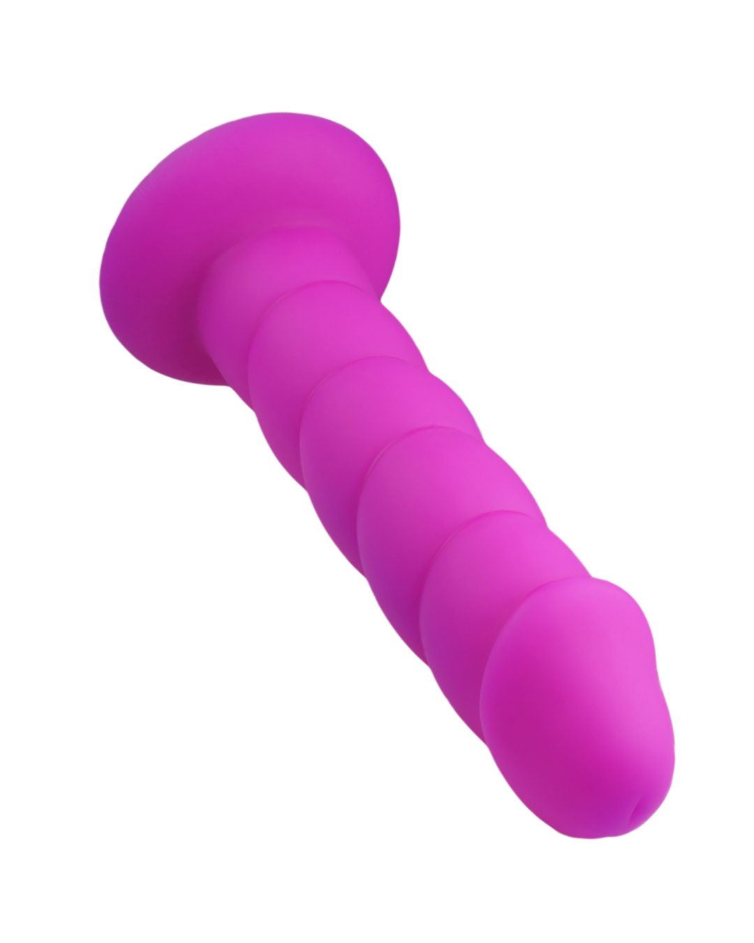 Suga Daddy 8 Inch Swirled Purple Silicone Dildo close up of tip