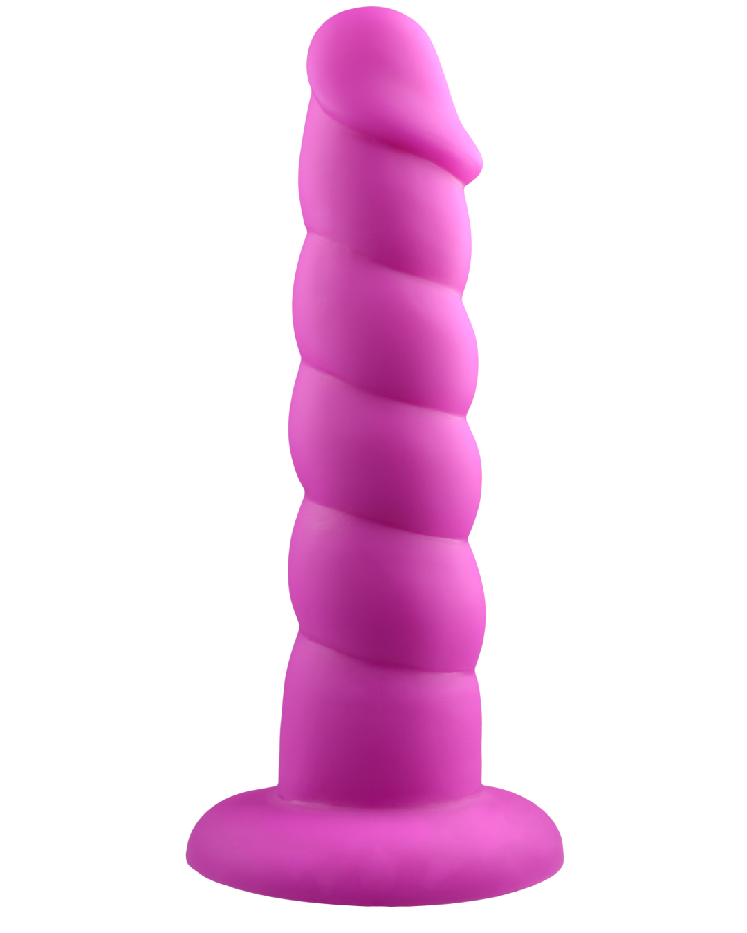 Suga Daddy 9.5 Inch Swirled Purple Silicone Dildo on white background