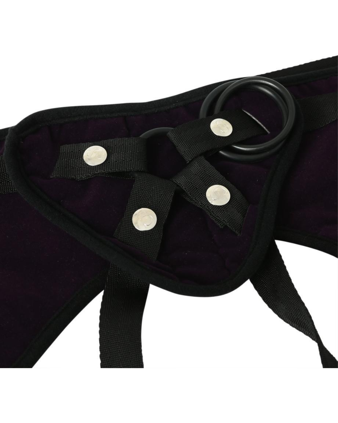 Sportsheets Plus Size Beginners Strap On Harness - Purple close up