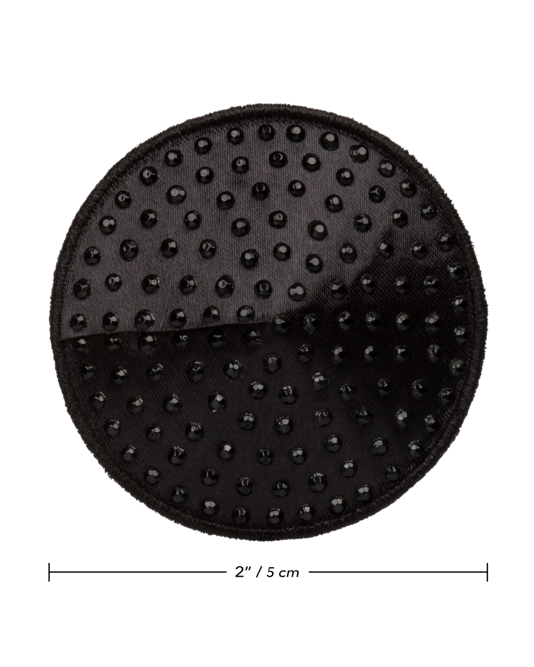 Radiance™ Round Reusable Black Pasties with Gem Accents