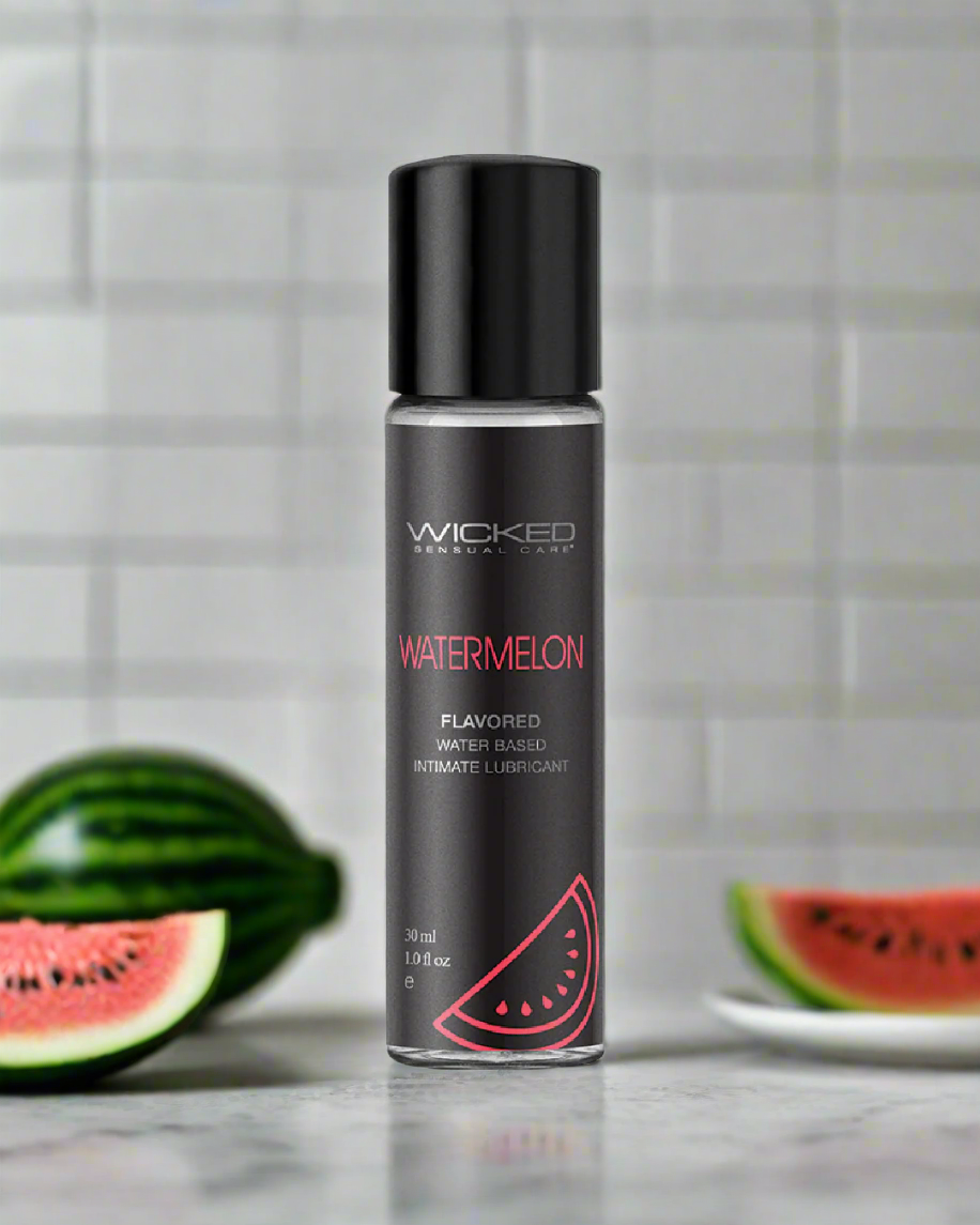 Wicked Aqua Mini Watermelon Flavored Water Based Lubricant 1 oz