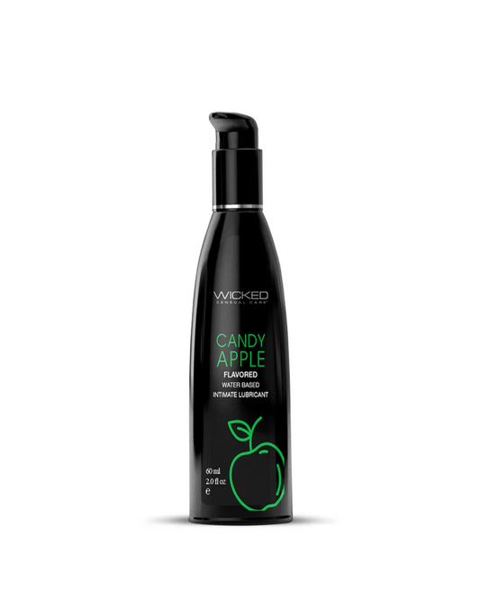 Wicked Aqua Candy Apple Flavored Water Based  Lubricant  Various Sizes