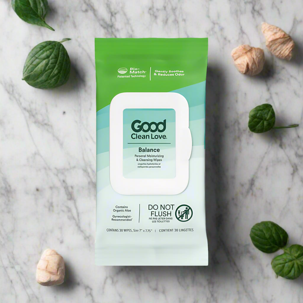 Good Clean Love Balance Personal Moisturizing & Cleansing Wipes 30 ct
