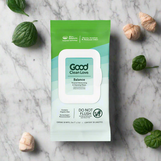 Good Clean Love Balance Personal Moisturizing & Cleansing Wipes 30 ct