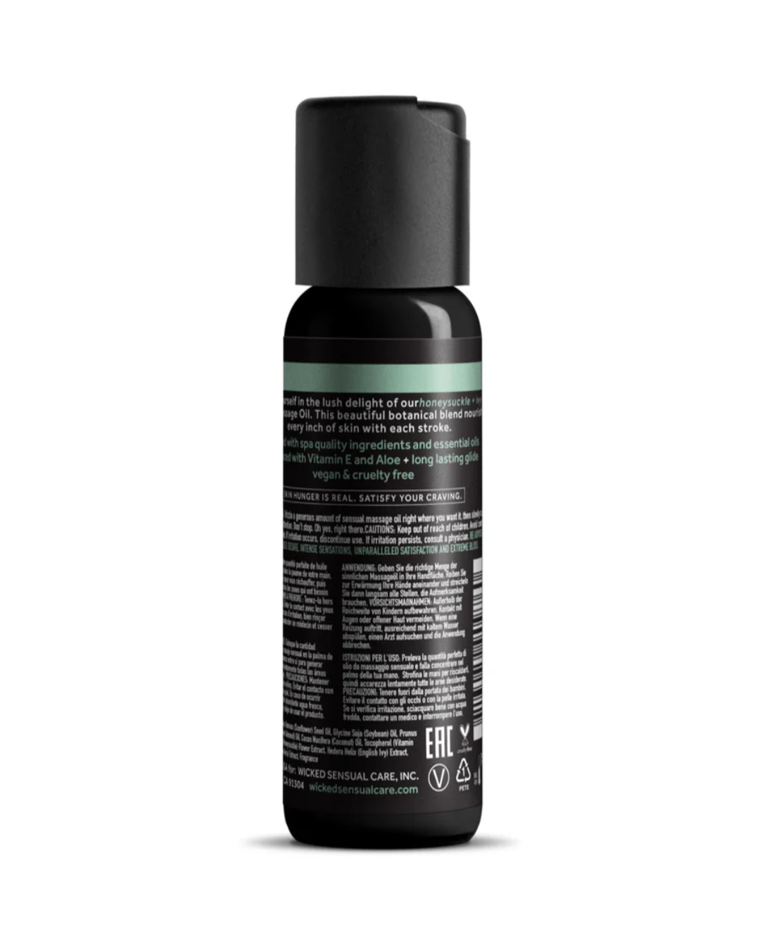 Wicked Honeysuckle and Ivy Sensual Massage Oil