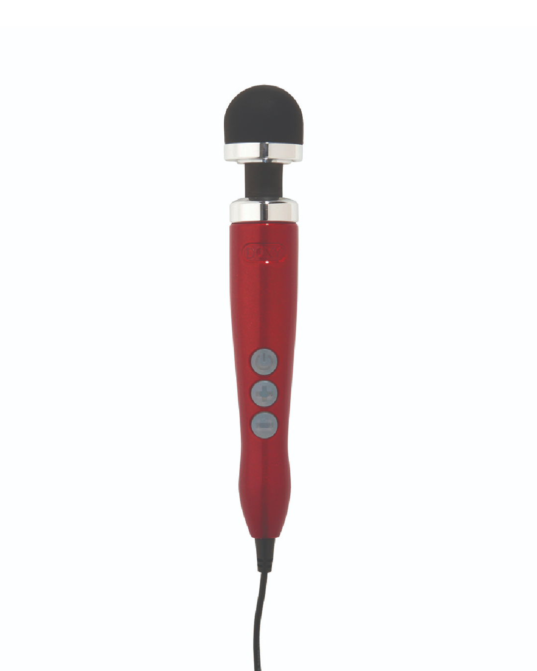 Doxy Number 3 Aluminum Extra Powerful Wand Vibrator - Candy Red