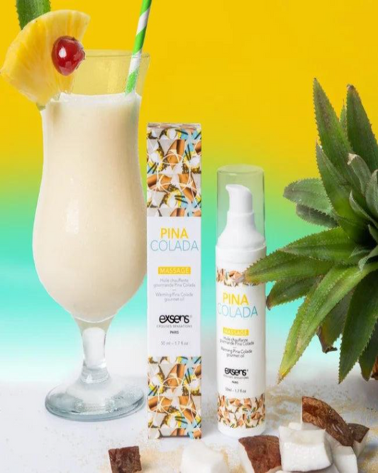 Exsens Pina Colada Flavored Warming Massage Oil 50ml