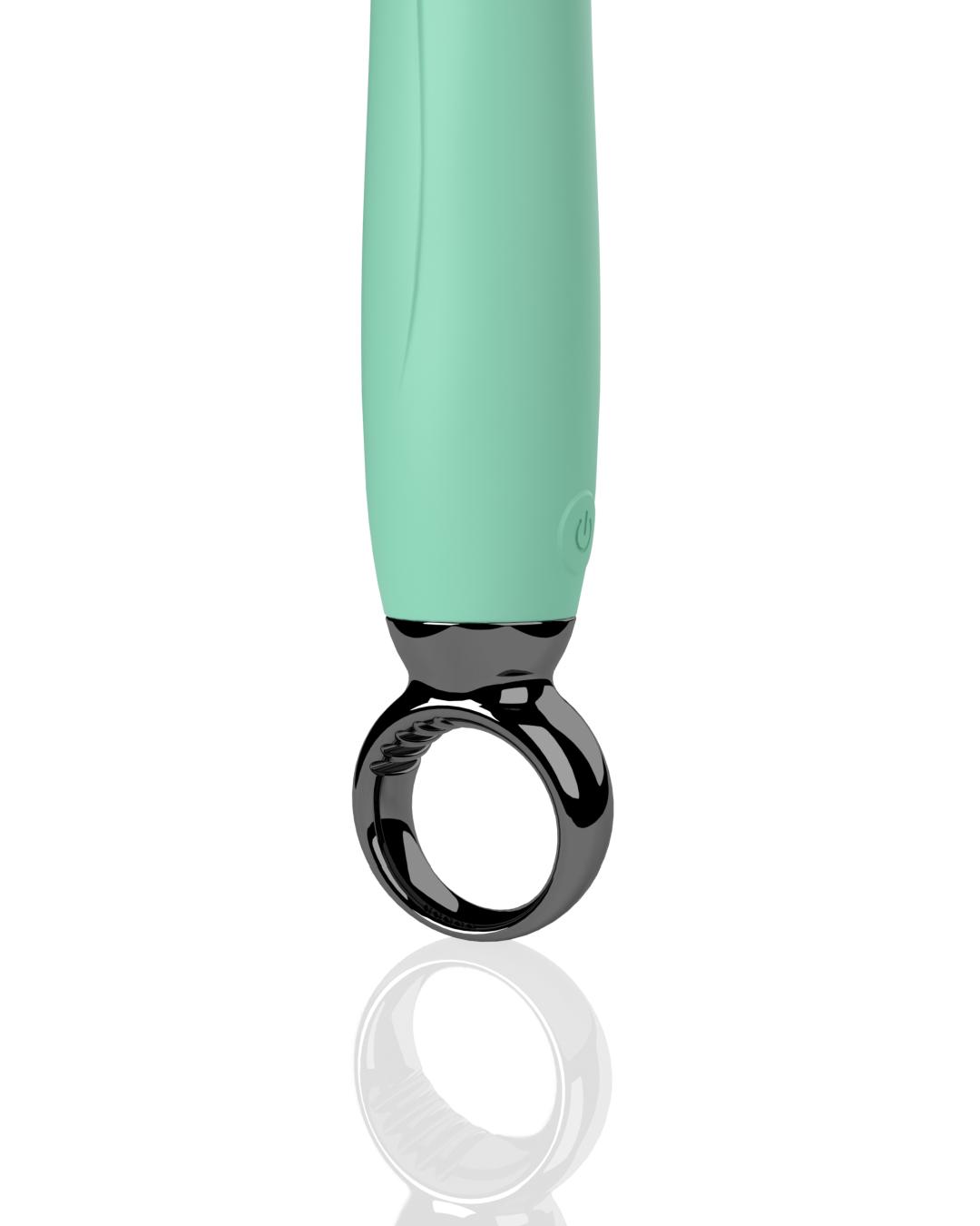 Screaming O Primo G-Spot Vibrator with Finger Loop close up of finger loop handle 