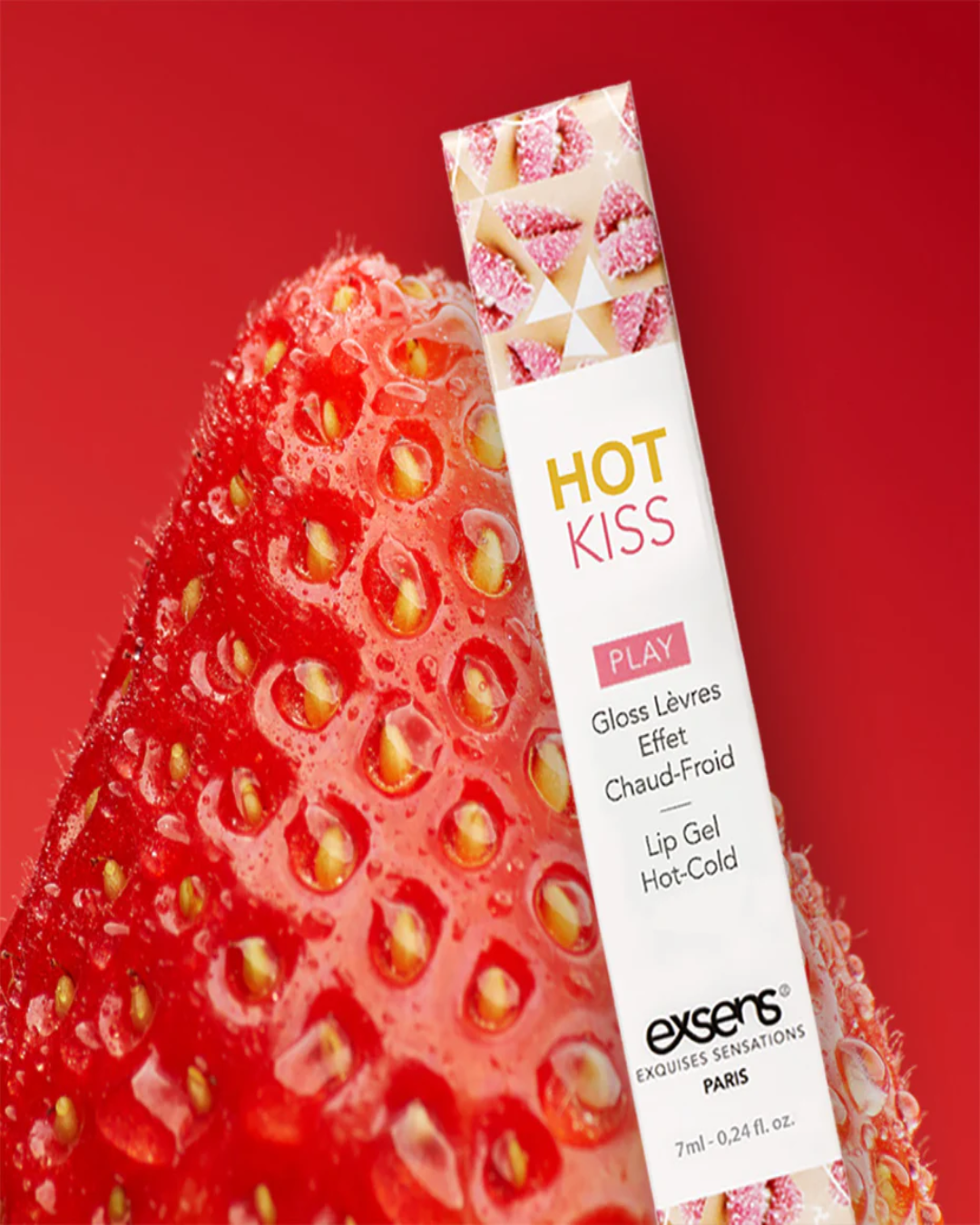 Exsens Strawberry Warming & Cooling Arousal Lip Gloss