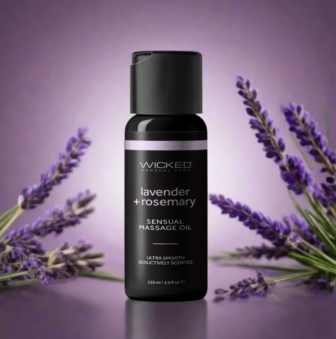 Wicked Lavender & Rosemary Sensual Massage Oil 4 oz