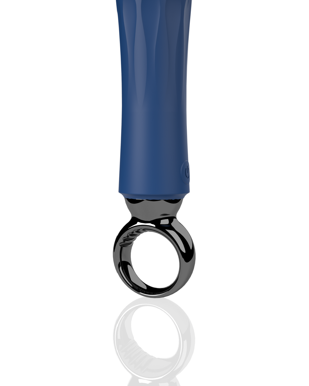 Screaming O Primo Wand Vibrator with Finger Loop close up of handle and finger loop 