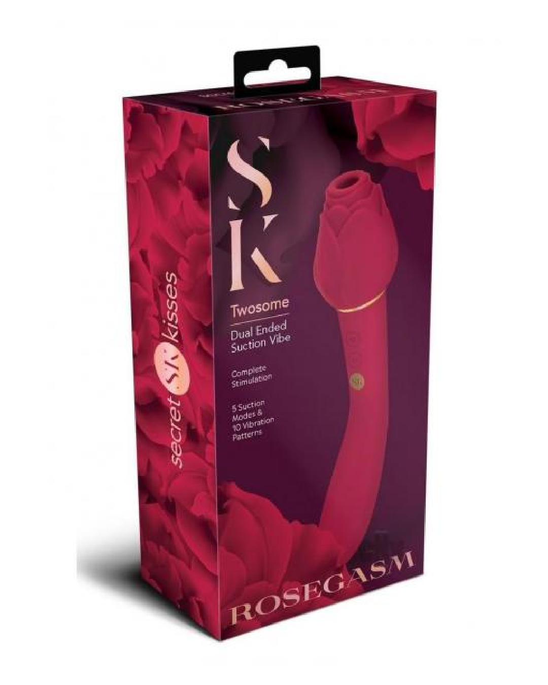 Rosegasm Twosome Double Ended Air Pulsation Vibrator Product box 