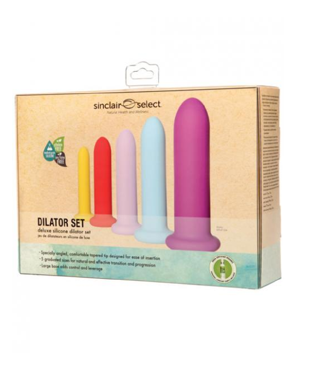 Sinclair Select Silicone Vaginal Dilator Set box set 