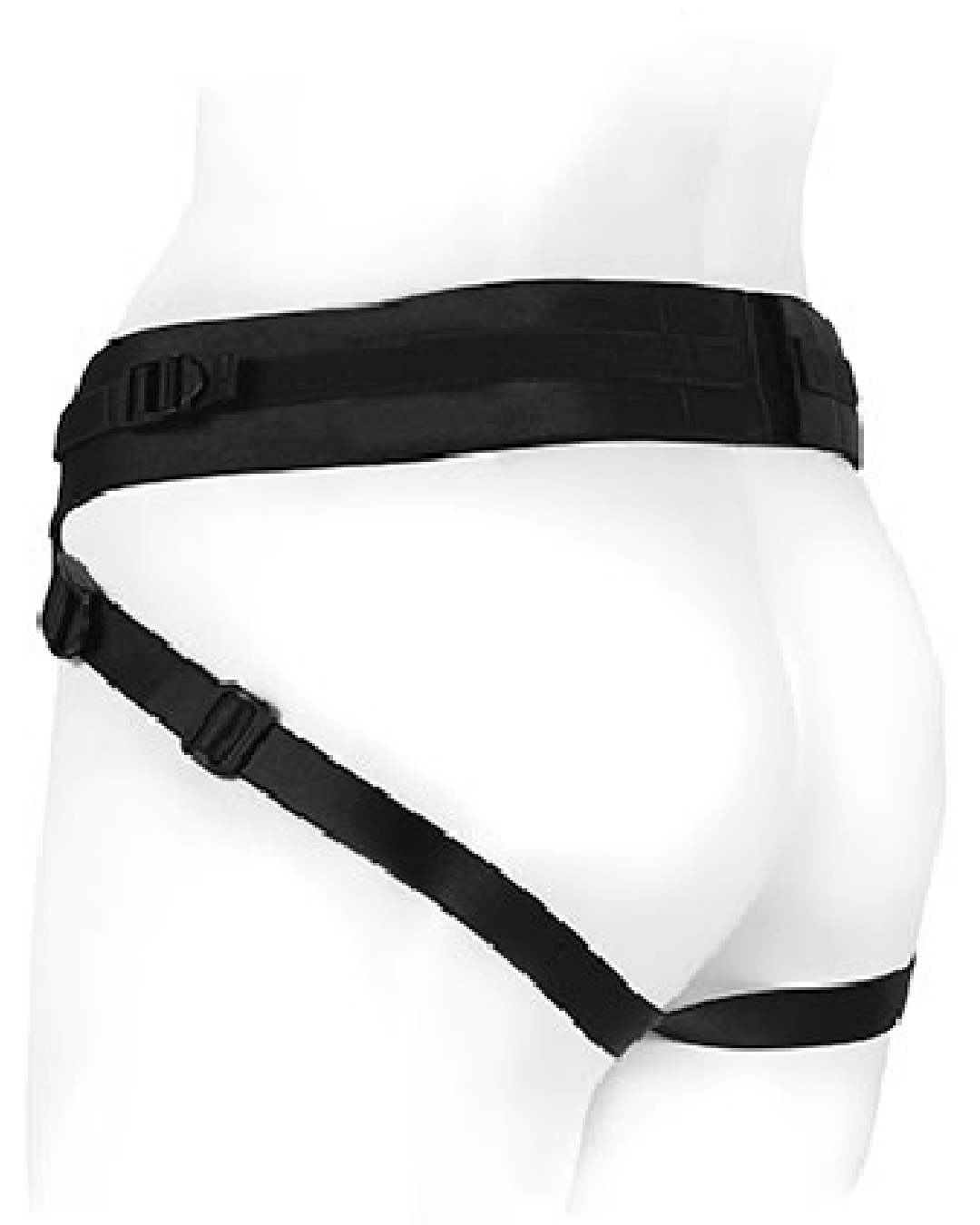 SpareParts Joque Adjustable Plus Size Black Strap-on Harness