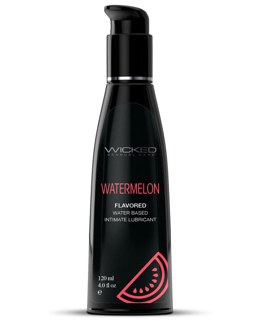 Wicked Aqua Watermelon Flavored Water Based Lubricant 4 oz