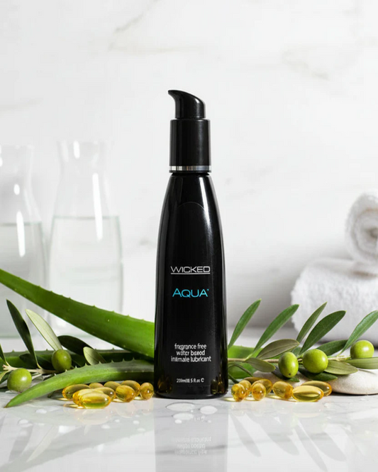 Wicked Aqua Fragrance Free Water Based Lubricant - Various Sizes