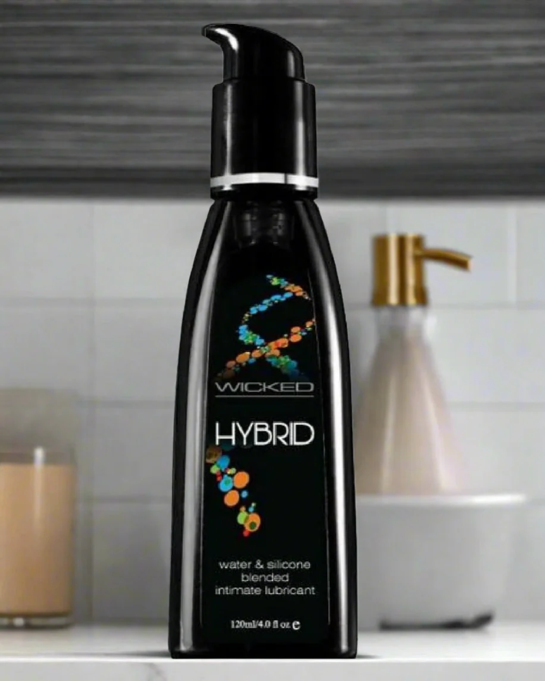 Wicked Hybrid Silicone and Water Based Fragrance Free Personal Lubricant 4 oz