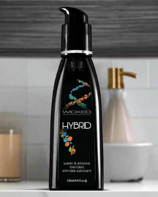 Wicked Hybrid Silicone and Water Based Fragrance Free Personal Lubricant 4 oz