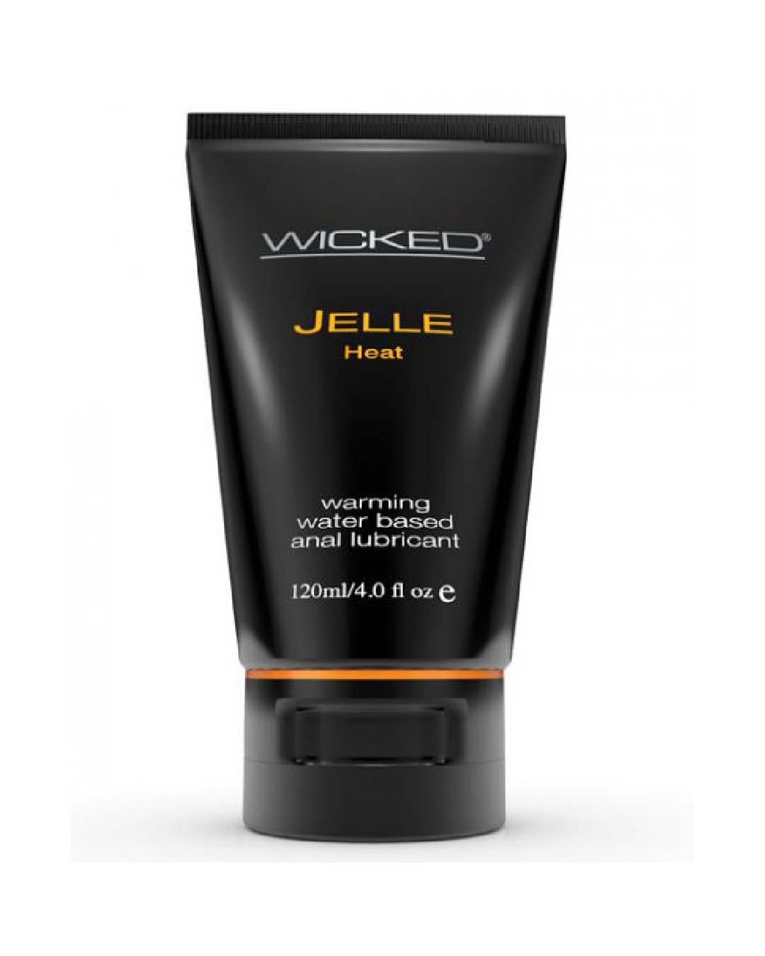 Wicked Jelle Heat Anal Lubricant bottle on white background