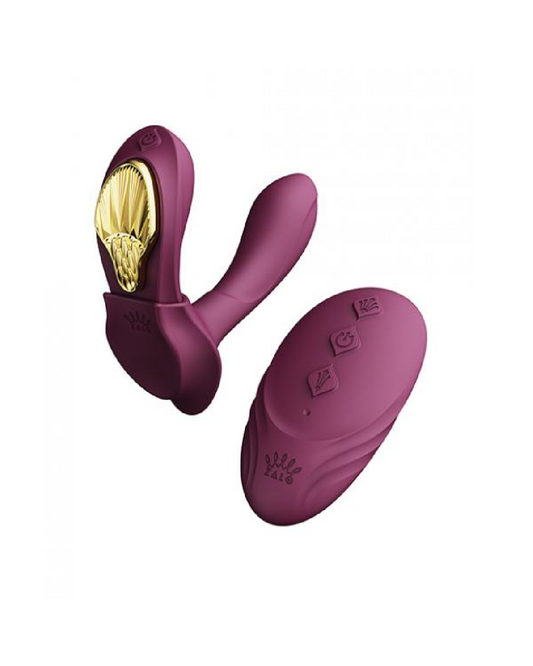Zalo Aya G-Spot Wearable Panty Vibrator - Purple  with remote 