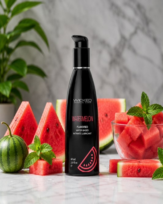 Wicked Aqua Watermelon Flavored Water Based Lubricant Various Sizes