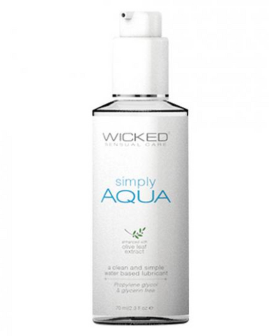 Wicked Simply Aqua Water Based Lubricant 2.3 oz