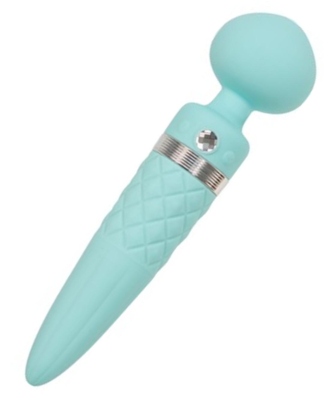 Pillow Talk Sultry Waterproof Double Ended Wand Vibrator - Teal