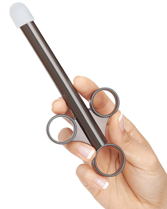 B-Vibe Lubricant Applicator 3 Piece Set launcher in model's hand