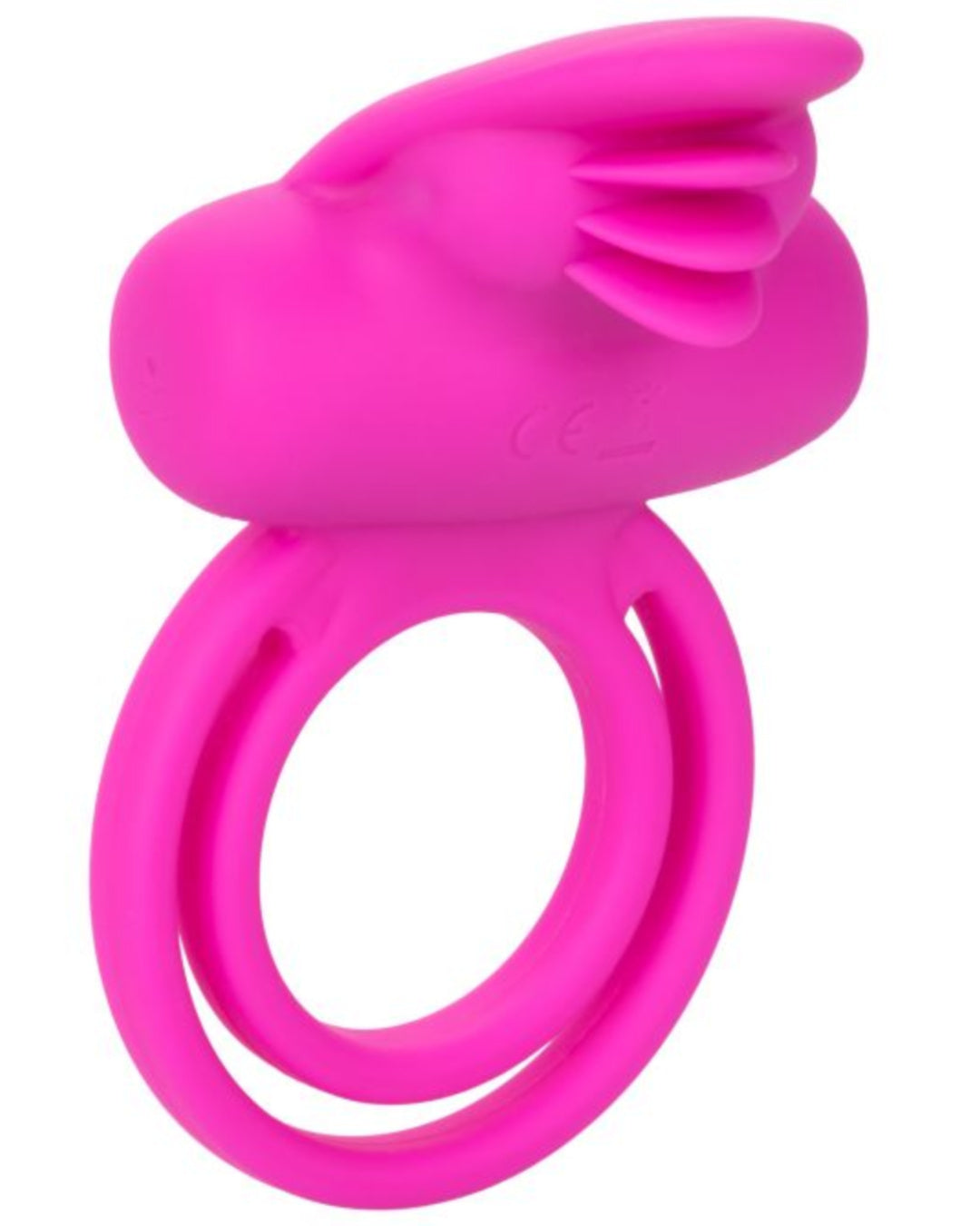 Silicone Dual Clit Flicker Rechargeable Cock Ring by Calexotics Full View