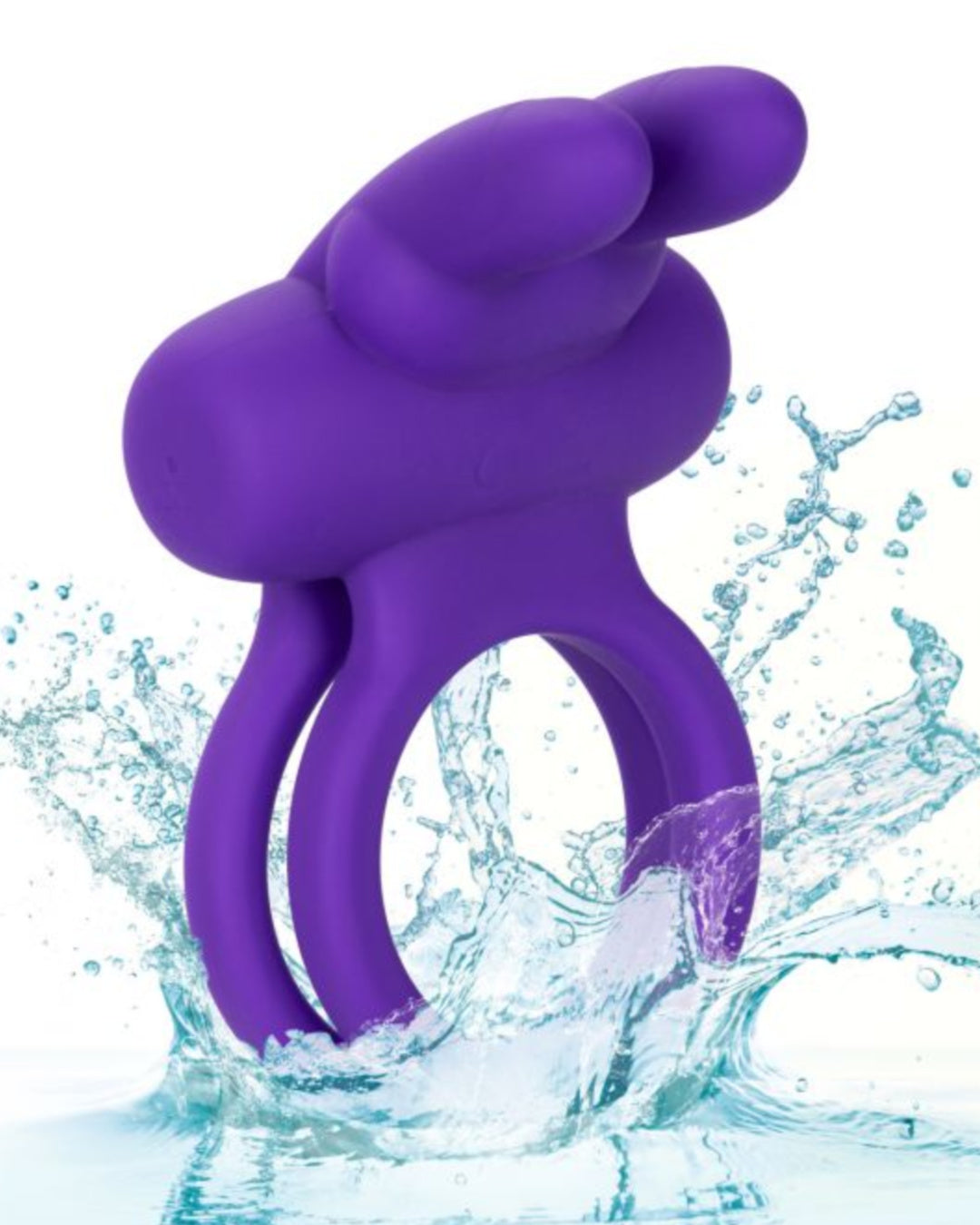 Dual Rockin Rabbit Silicone Vibrating Couples Toy by Calexotics Waterproof