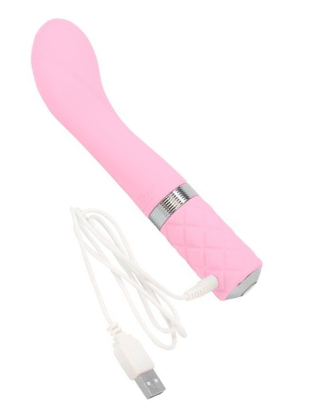 Pillow Talk Sassy G-spot Vibrator by BMS - Pink with charging cord