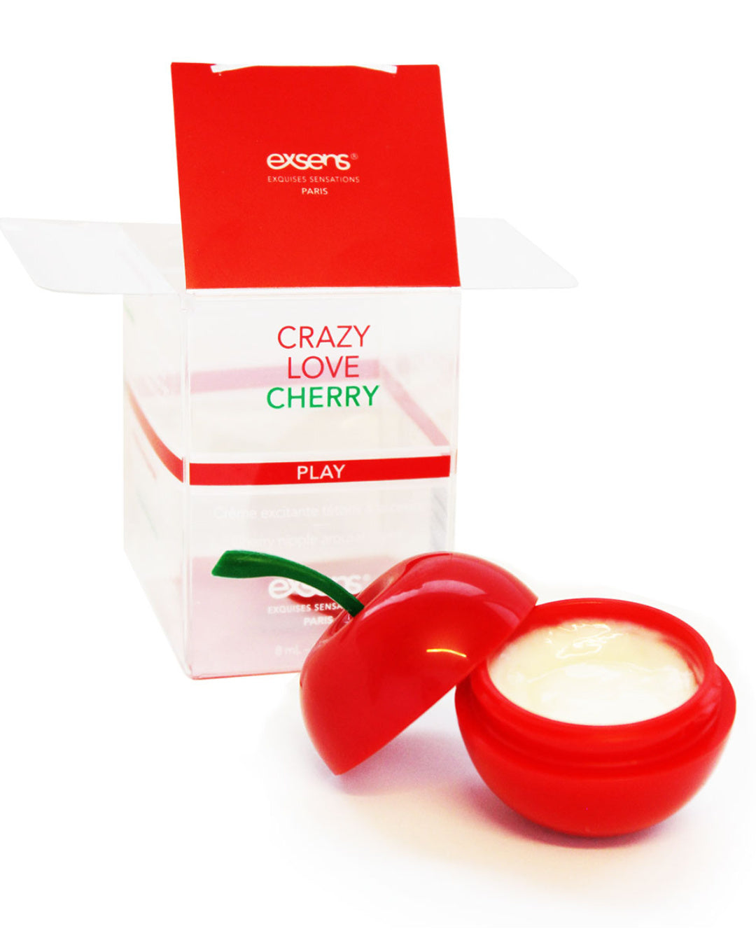 Exsens of Paris Crazy Love Cherry Flavored Nipple Arousal Cream with the package