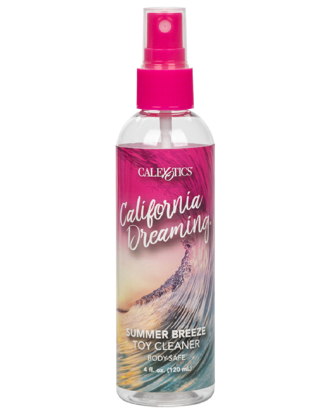California Dreaming Tropical Breeze Toy Cleaner Front of Bottle 