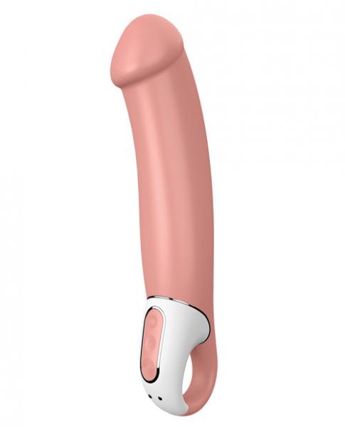 Satisfyer Vibes Master XXL Rechargeable Vibrator side view on a white background