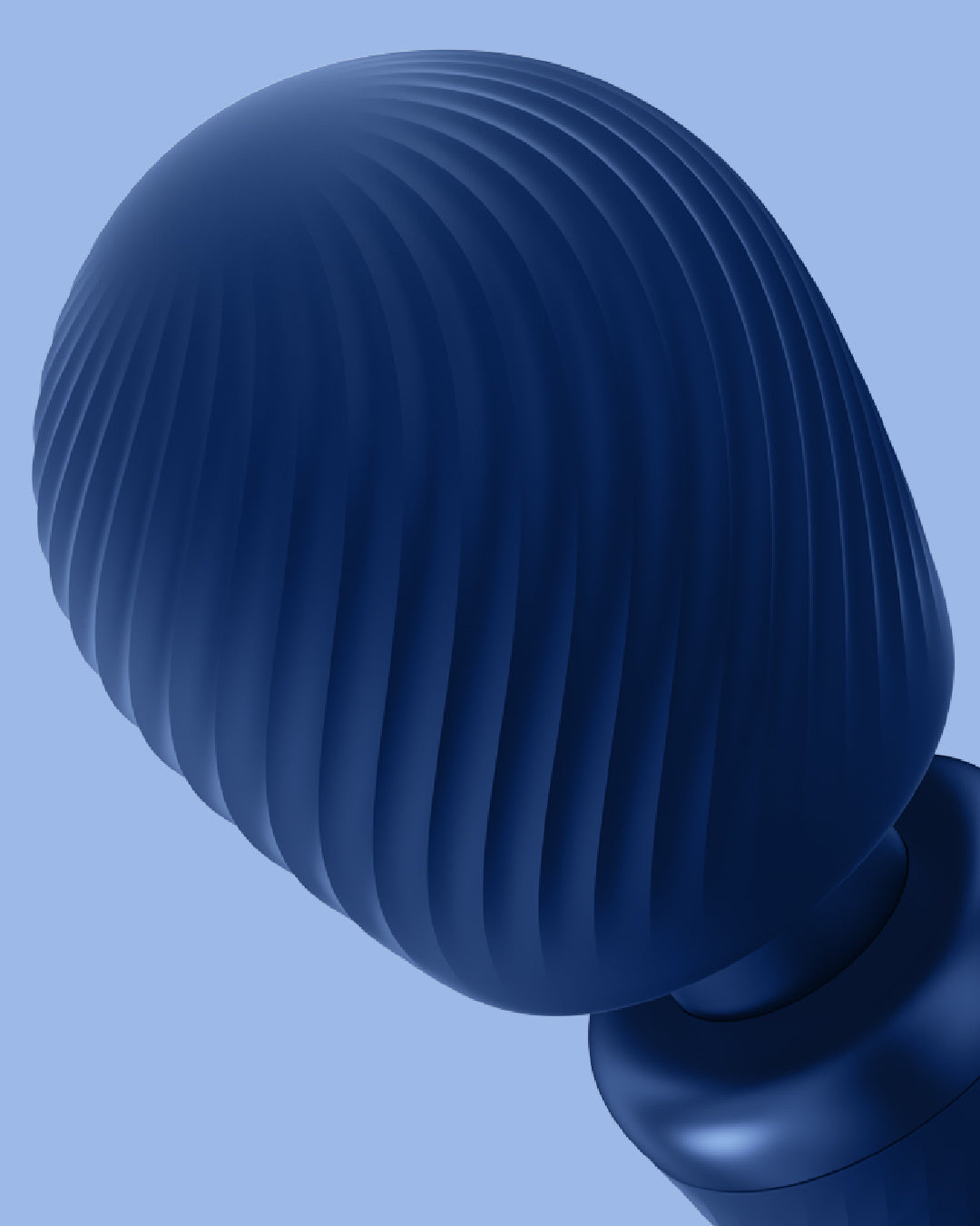 Fun Factory Vim Flexible Wand Vibrator - Blue textured head 