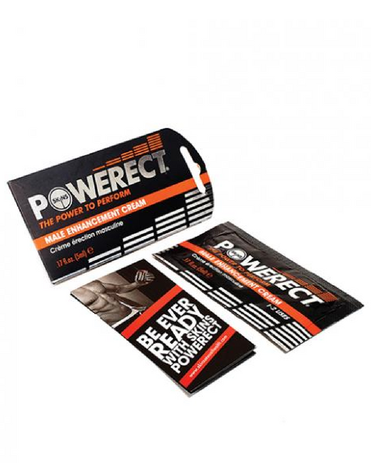 Powerect Performance Cream .17 fl oz Foil multiple packages on white background 