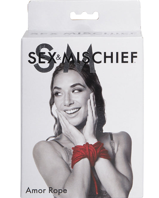 Sex & Mischief Amor Heart Red Rope black and white box 
