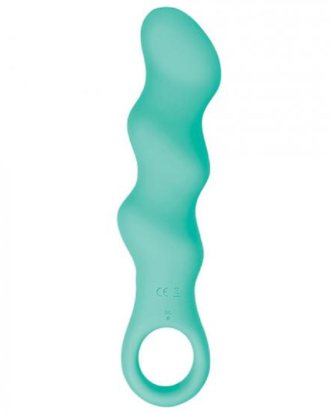 Triple Side view of mint green Teaser Powerful 3 Motor Silicone Vibrator