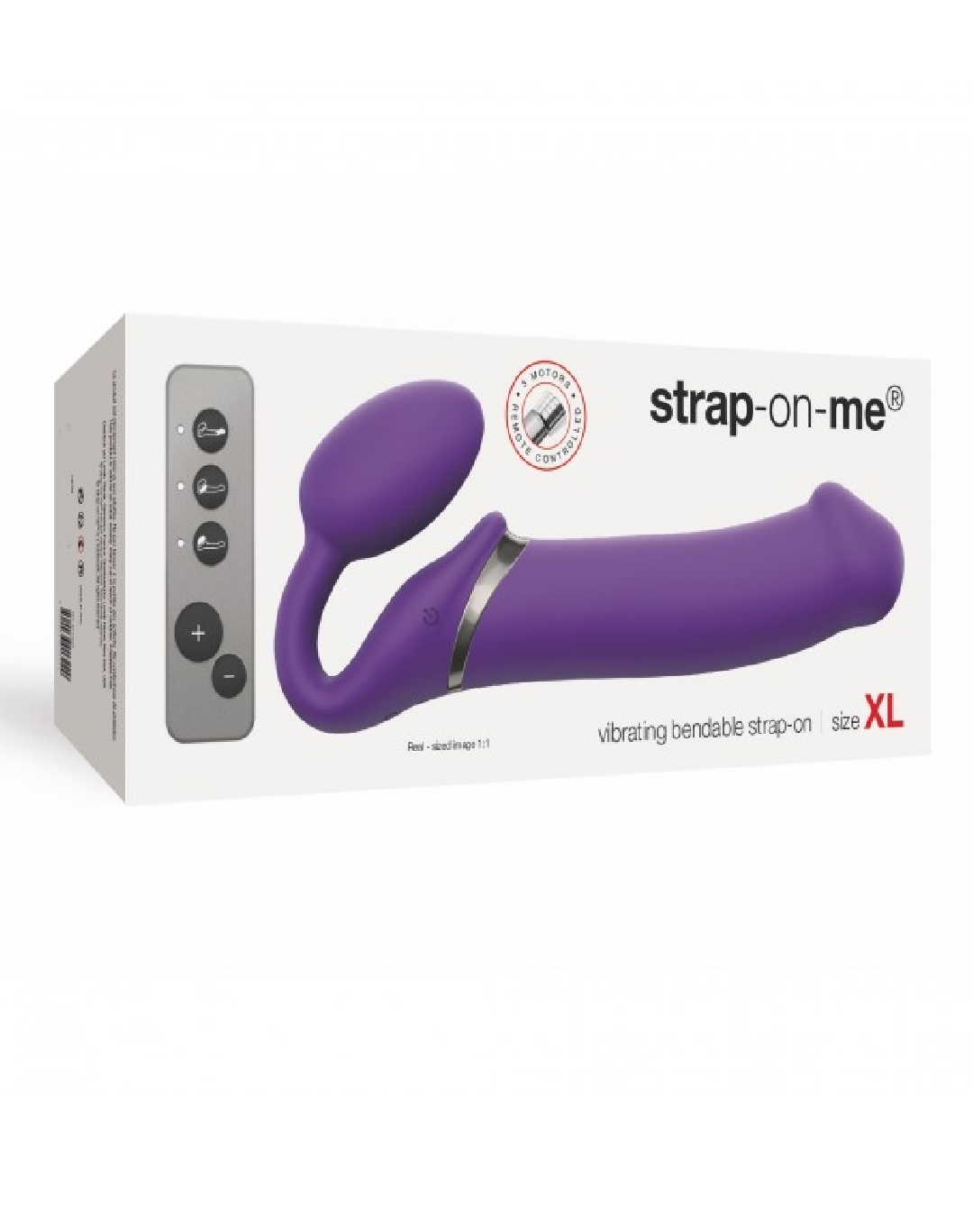 Lovely Planet Vibrating Strapless Strap On Purple- X Large product box 