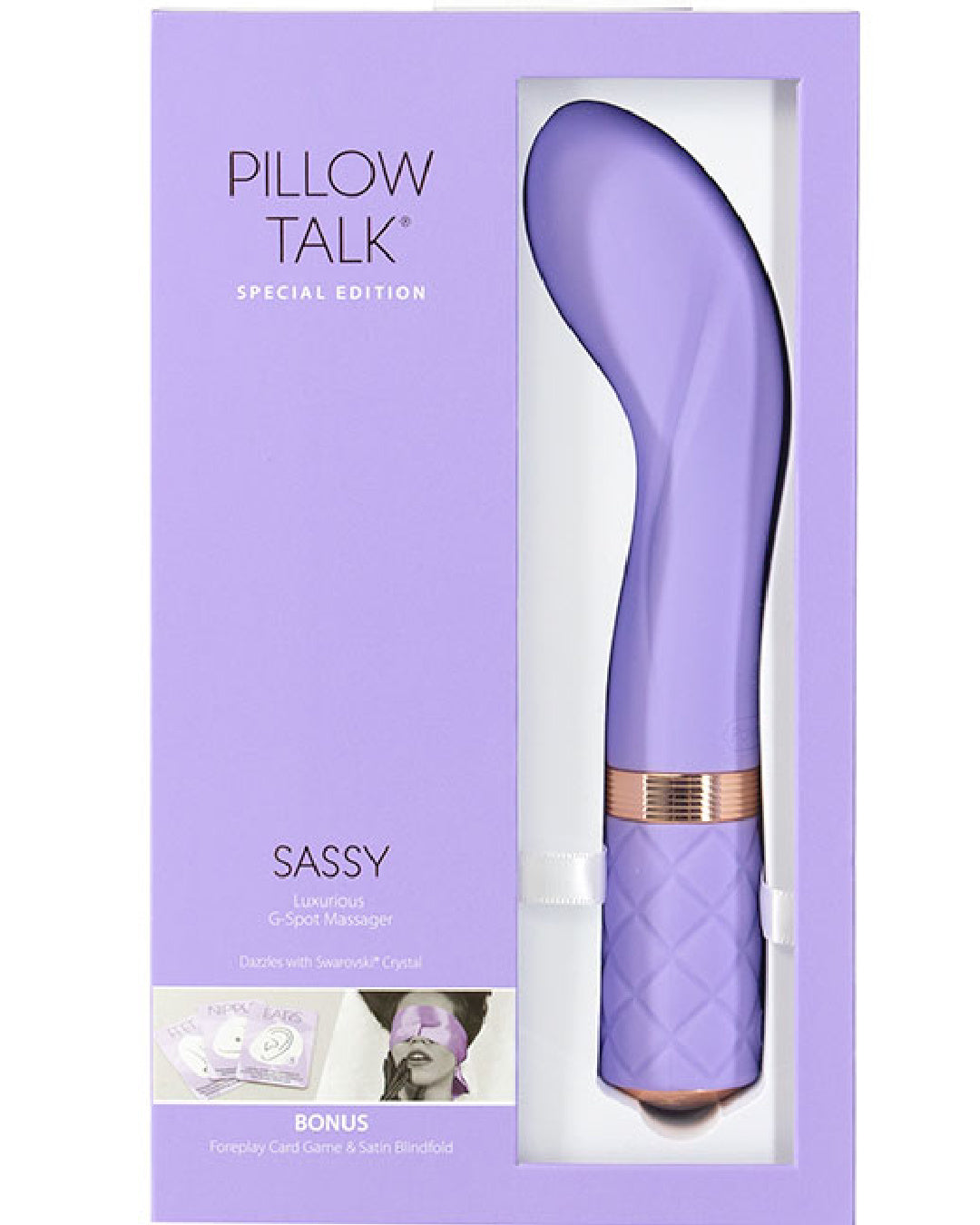 Pillow Talk Sassy G-spot Vibrator - Purple product box 