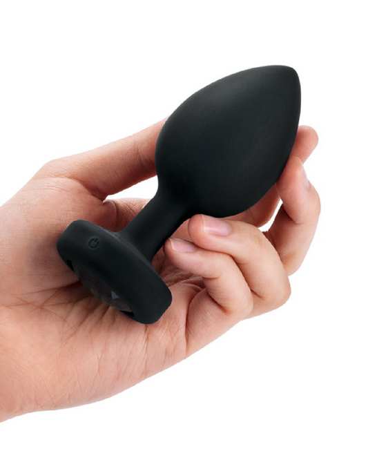 B-vibe Vibrating Jewel Anal Plug 2 XL - Black